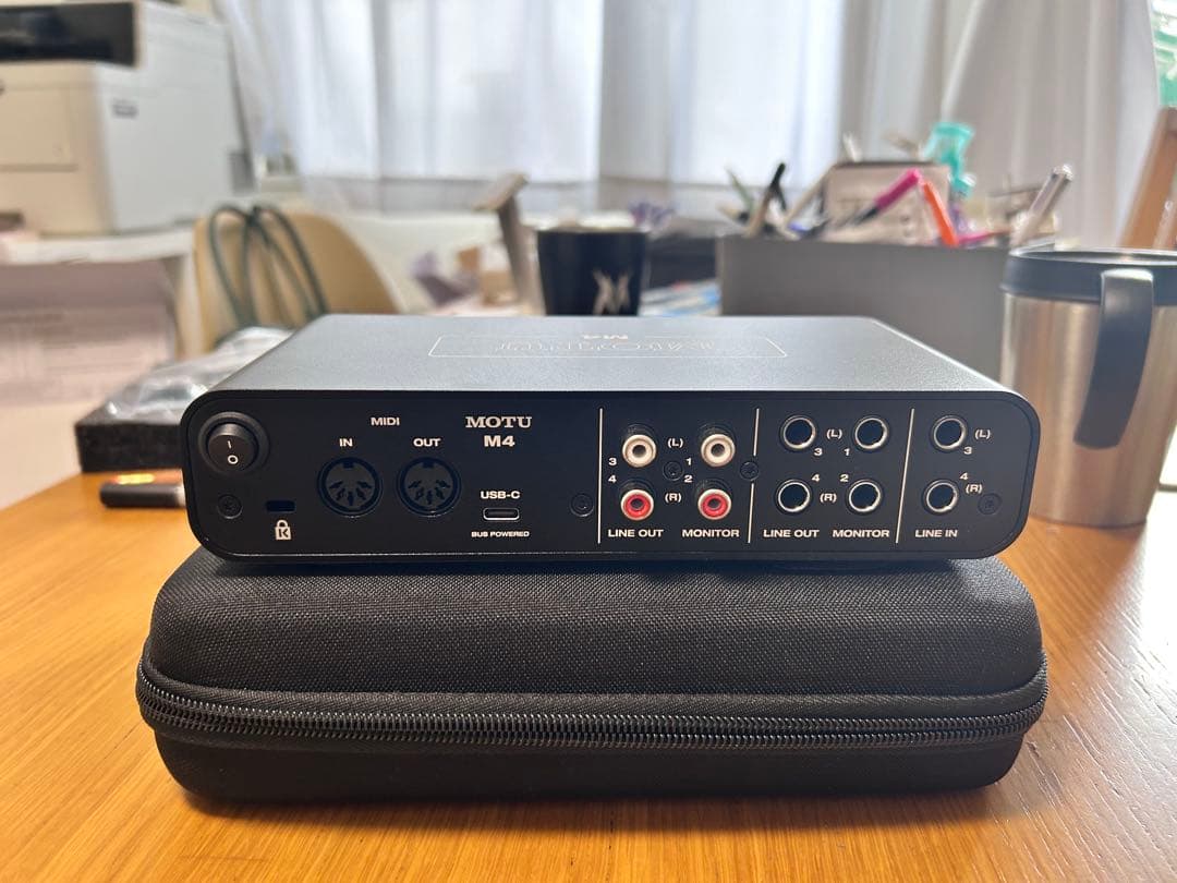 【超美品】MOTU M4 + UDG専用ケース付き使用3回／動作確認済み／箱あり