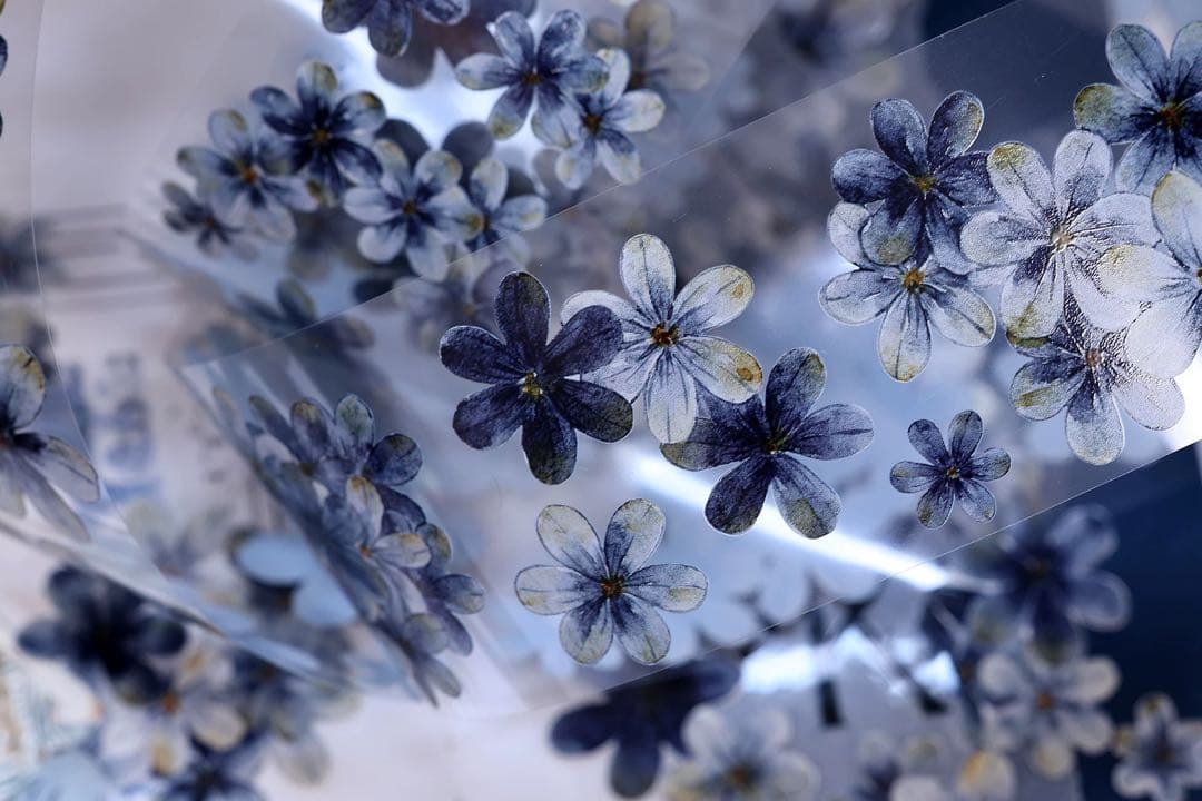 小白家文創《深海蓝》海外マスキングテープ　マステ 【2516】