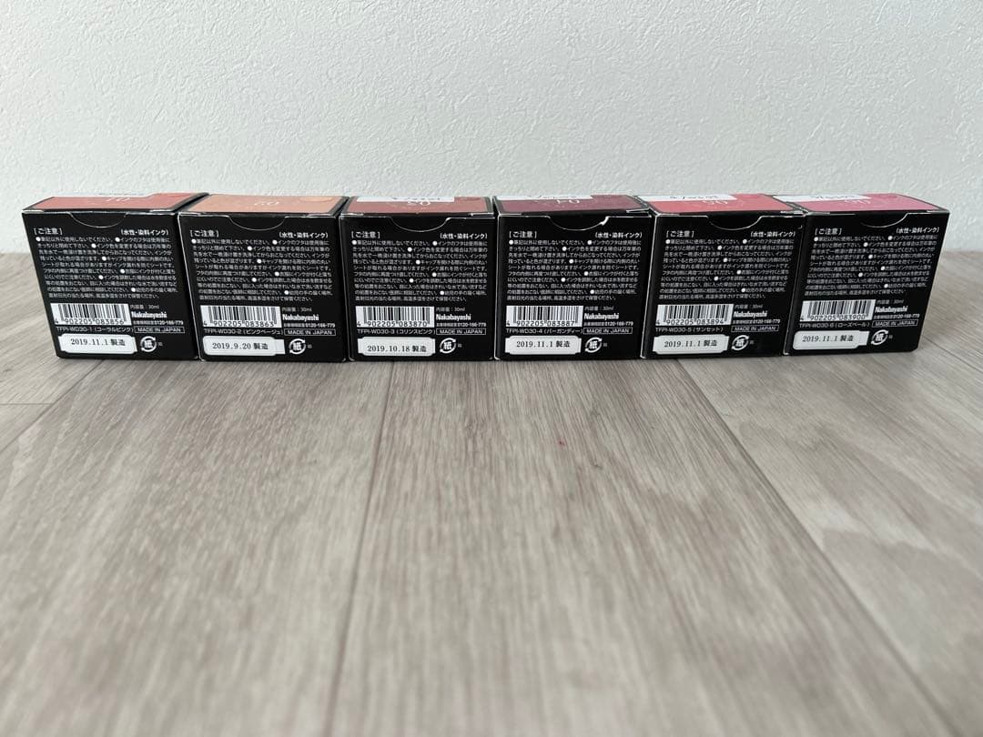 TACCIA 万年筆用インク 水性染料 リップカラーインク 6点