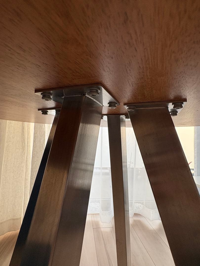 kanademono カフェテーブル　ステンレス脚　カナデモノ