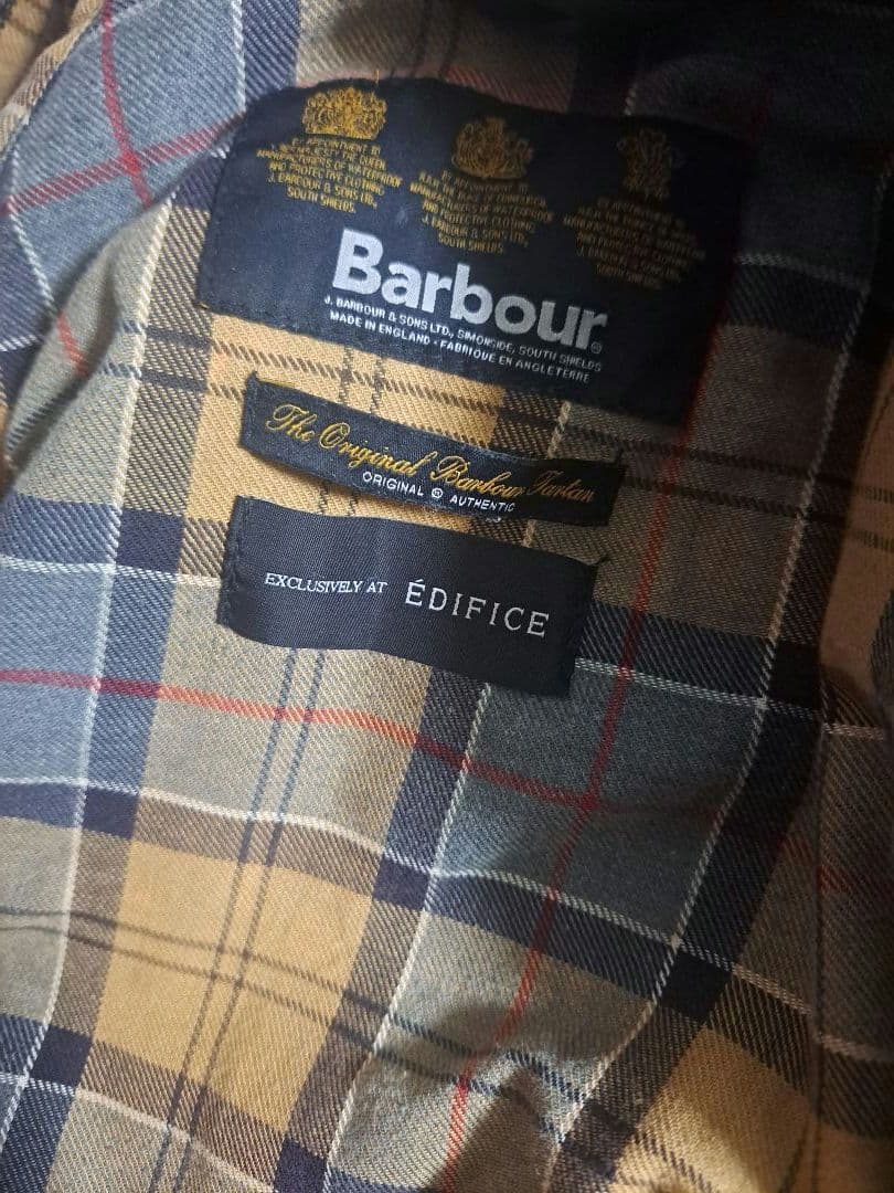EDIFICE別注 Barbour オイルドジャケット レアアイテム
