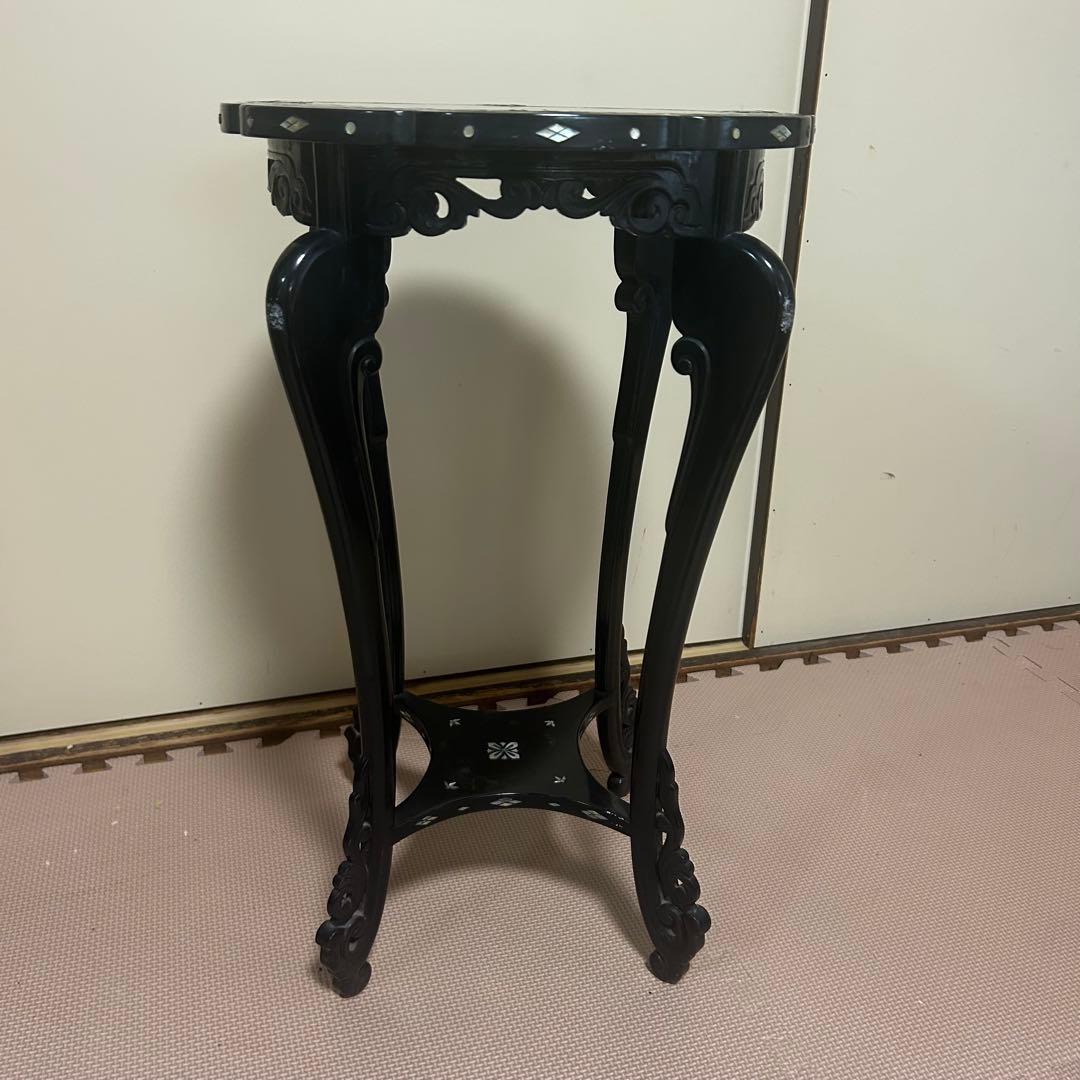 螺鈿　花台　サイドテーブル　飾台