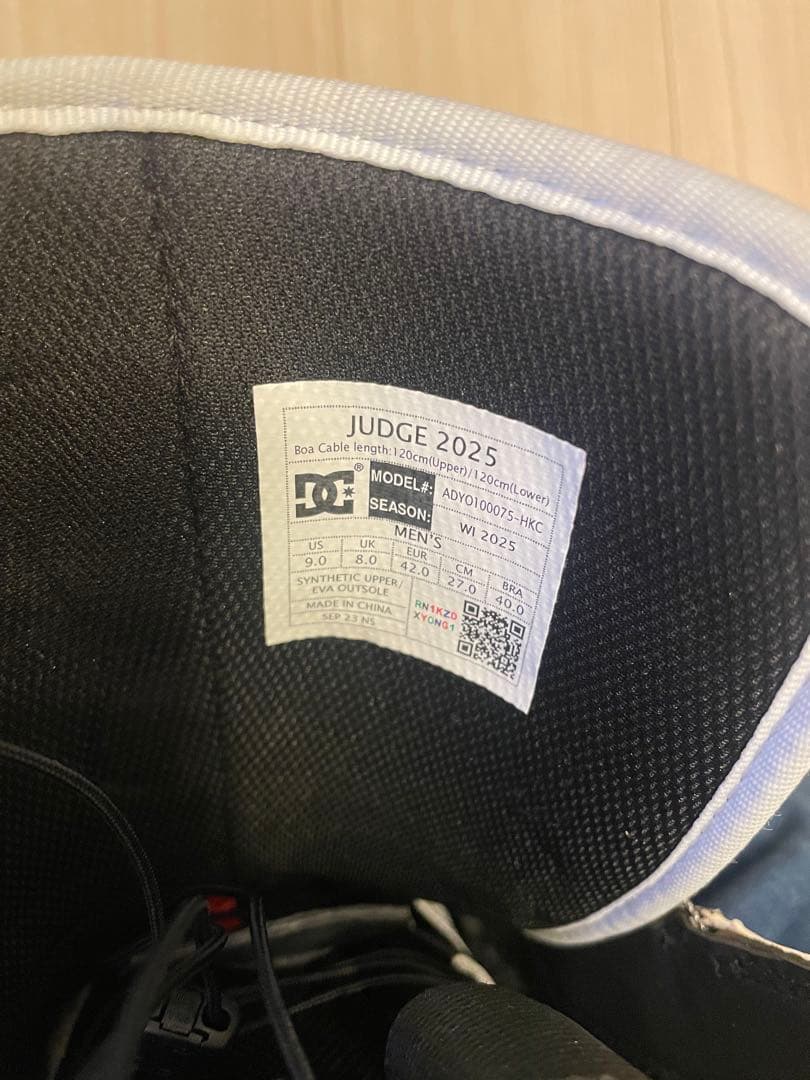 DC スノーボードブーツ JUDGE 27センチ