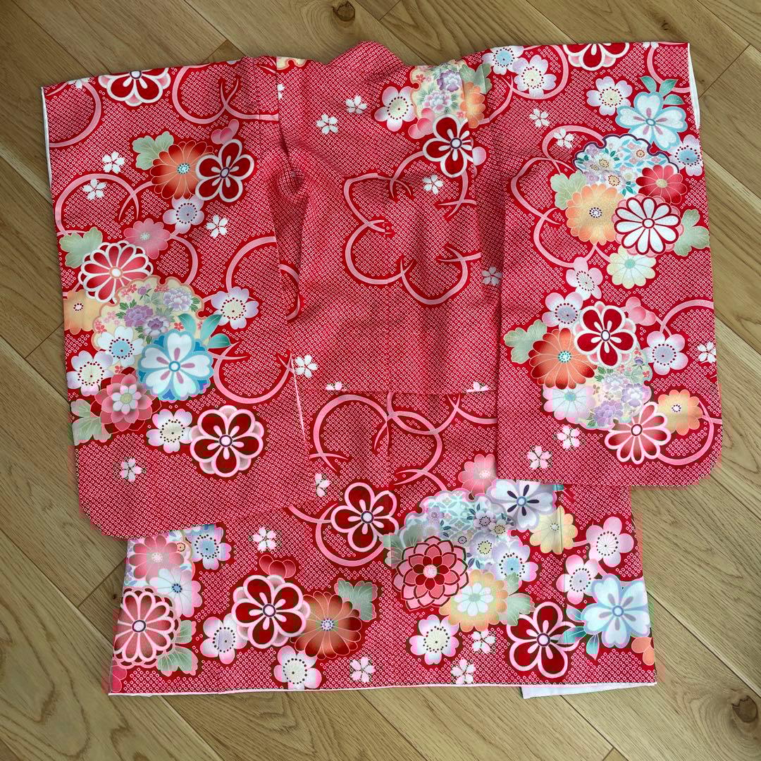 七五三 着物7点セット (3歳　女の子)