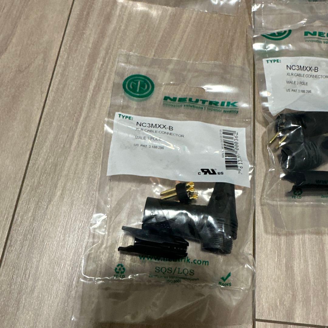 NEUTRIK NC3MXX-B XLRコネクタ 10個セット