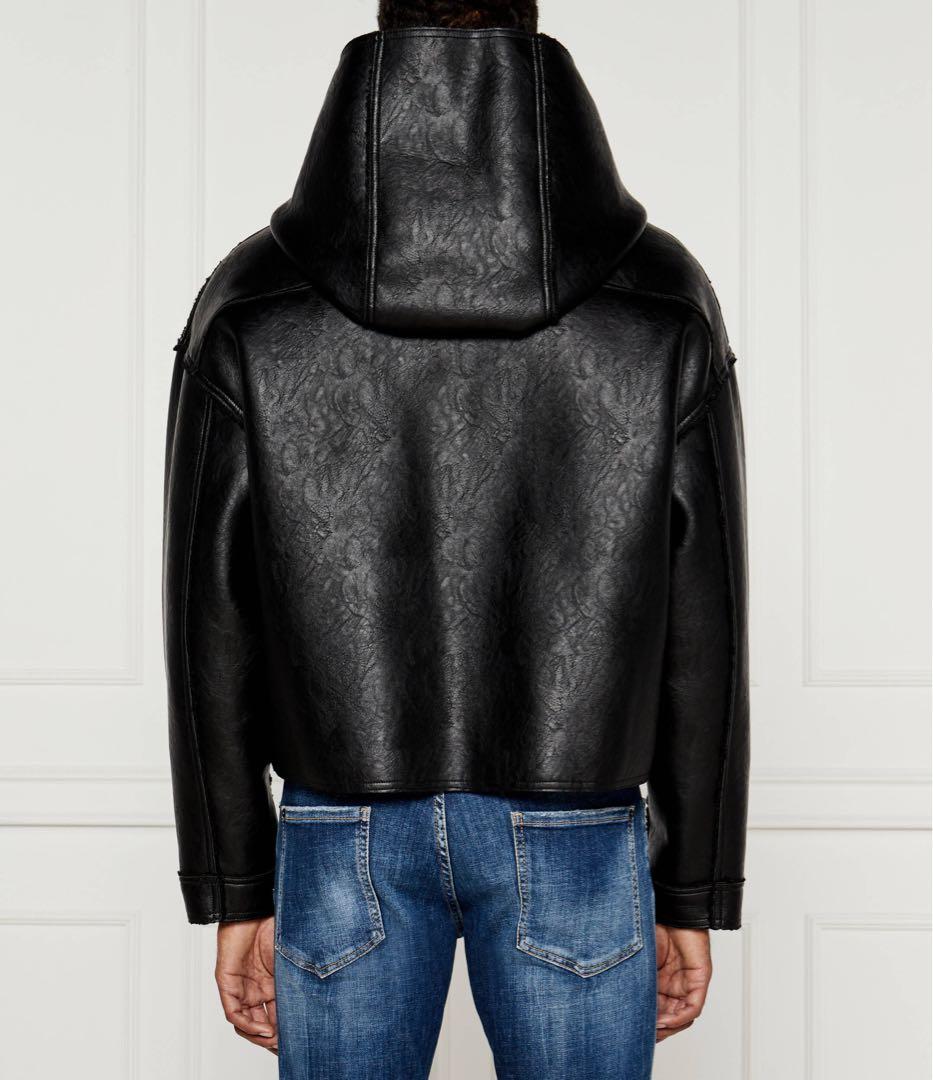 定価23万 24AW準新作・極美品 ヴィーガンレザー オーバーサイズジャケット