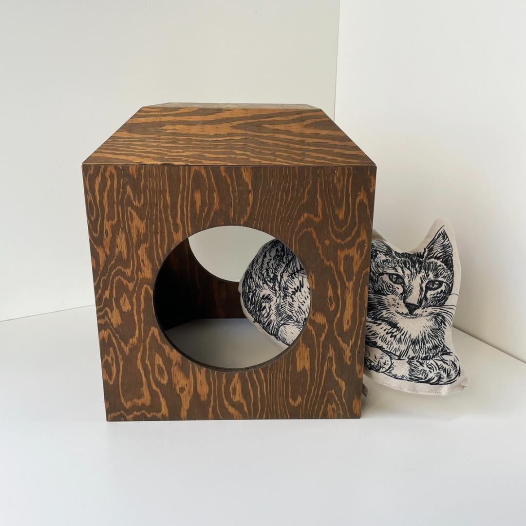 キャットハウス キャット タワー ネコ 猫 木製 ボックス BOX おもちゃ