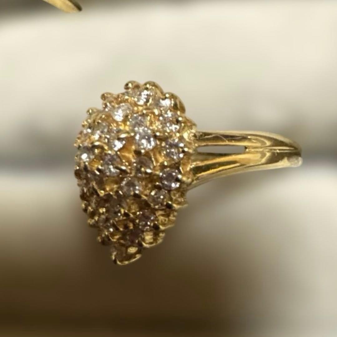 ココ　k18 ダイアモンドリング　6.5号