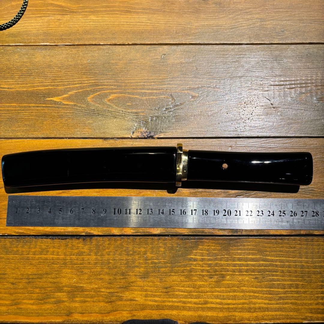 日本刀残欠クラフトナイフNo.81 久次 黒鞘