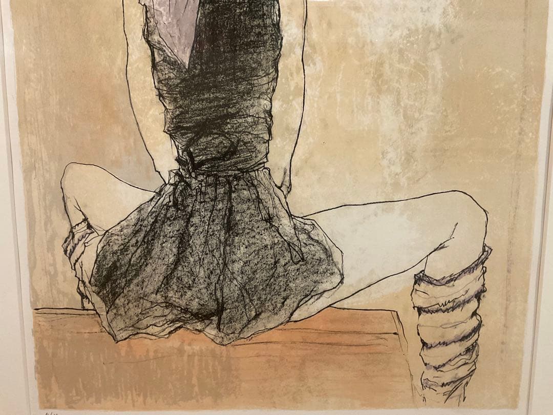 rinrinさま専用ジャンセン『紫色のターバンを巻いたバレリーナ」　リトグラフ