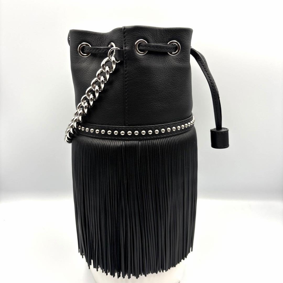 新品 J&M DAVIDSON フリンジカーニバル ミニ 黒 2way チェーン