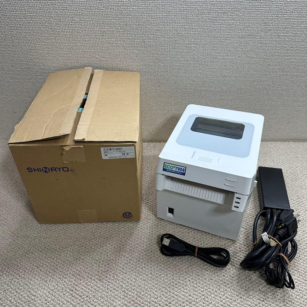 ECO-T90S EMシステムズ 感熱ロールラベル SP38 セット