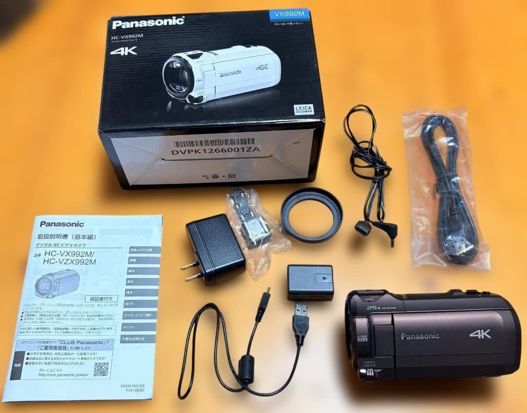chi様　美品Panasonic 4Kビデオカメラ HC-VX992M ブラウン