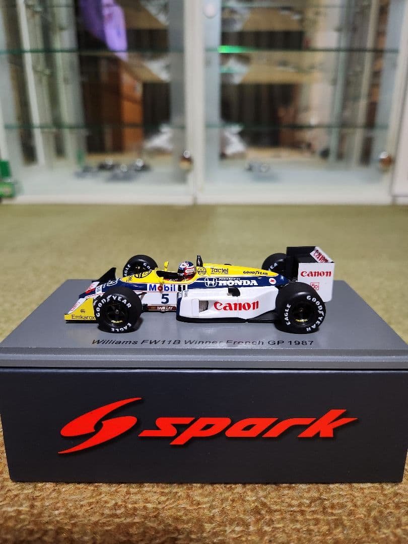1/43 Spark Williams FW11B N マンセル 1987