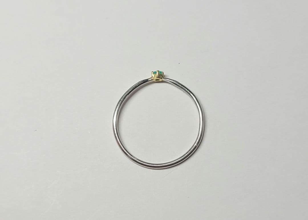 ビカビカネオン!!★ブラジルバターリャパライバトルマリン18金Ptリング★