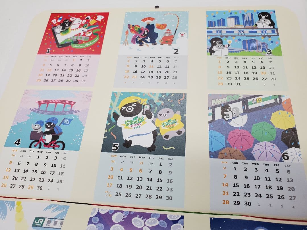 【非売品】Suica ペンギン　壁掛け　カレンダー2026