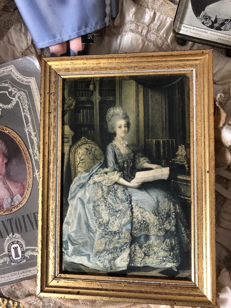 フランスアンティーク   マリーアントワネット  額