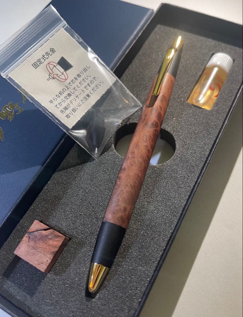 【保証書付き】野原工芸　セコイア瘤　ゴールド金具