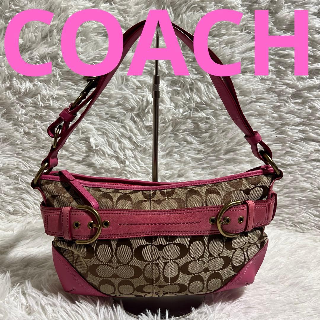 【希少色】COACH コーチ ワンショルダー 斜め掛け 2way ピンク