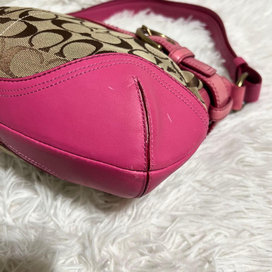 【希少色】COACH コーチ ワンショルダー 斜め掛け 2way ピンク