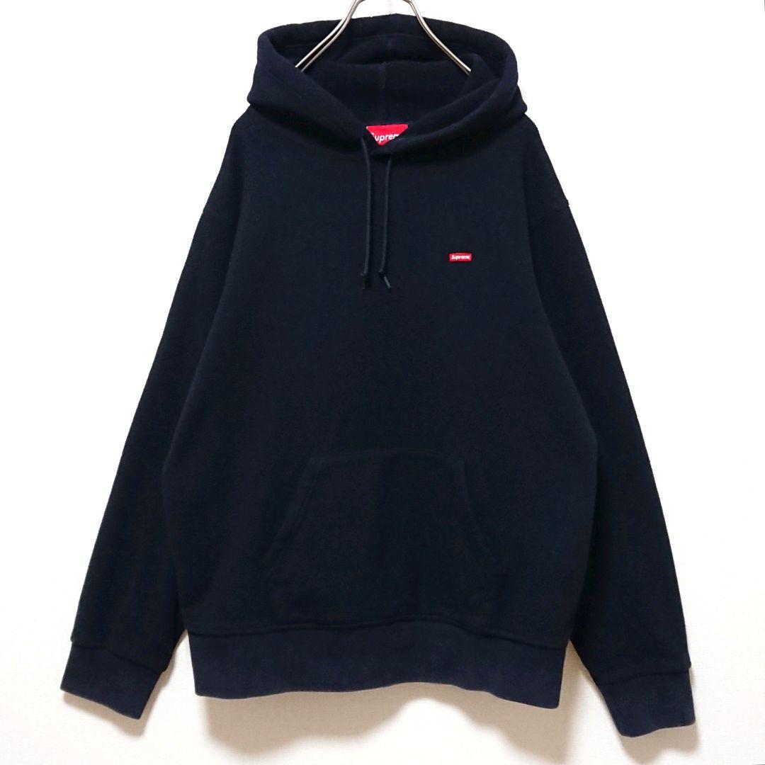 希少 シュプリーム スモールボックス 刺繍ロゴ ポーラテック フリース パーカー