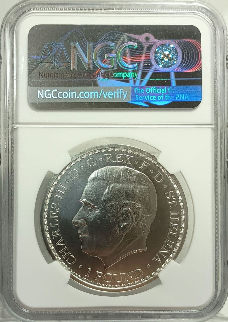 2023 セントヘレナ ウナとライオン 1ポンド銀貨 NGC MS70FR ④