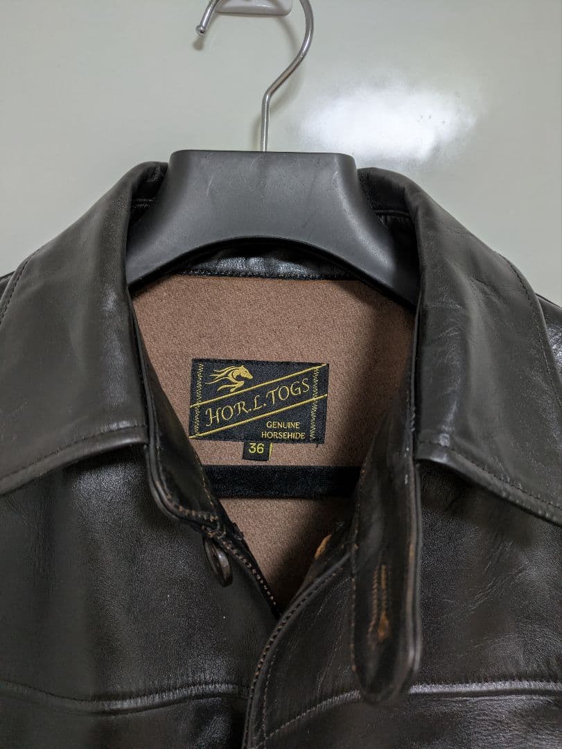 S*n様 レザーカーコート　茶芯ホースハイド　馬革　レザージャケットS