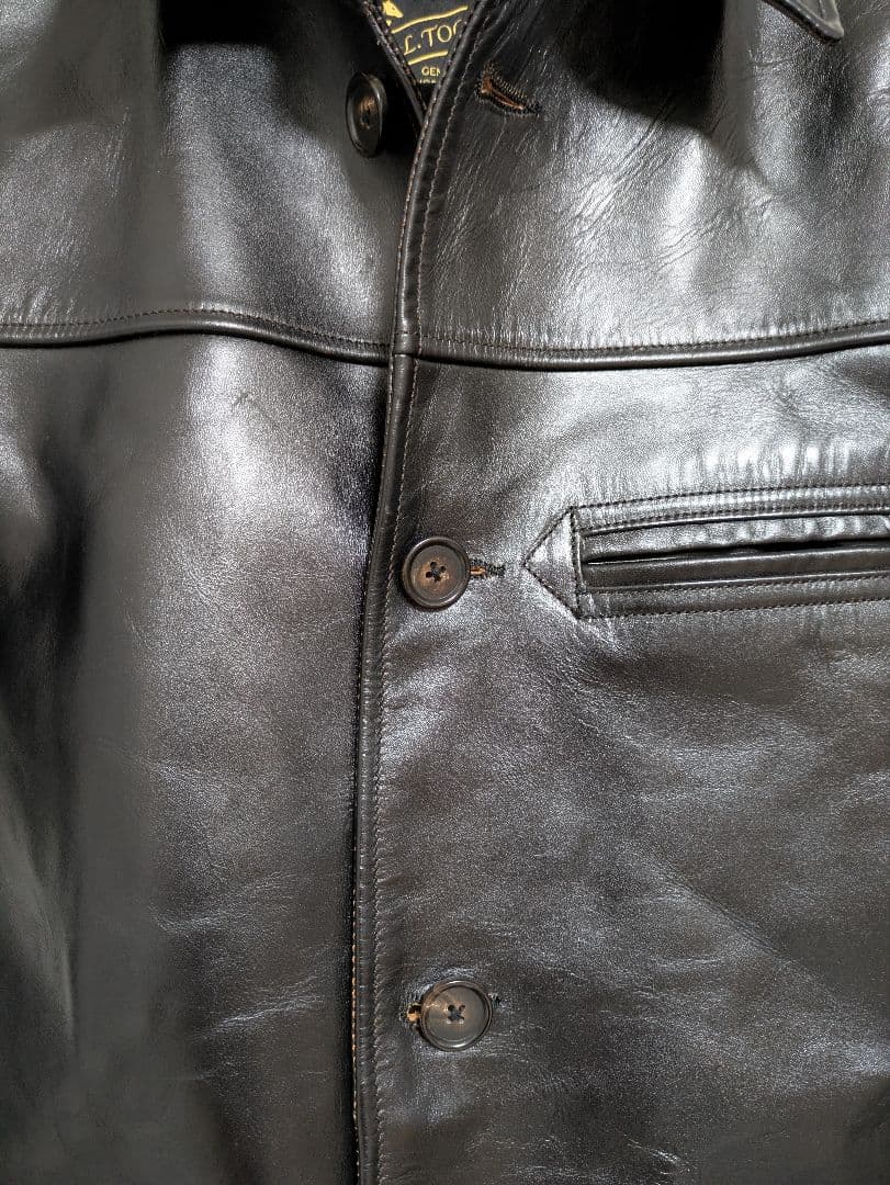 S*n様 レザーカーコート　茶芯ホースハイド　馬革　レザージャケットS