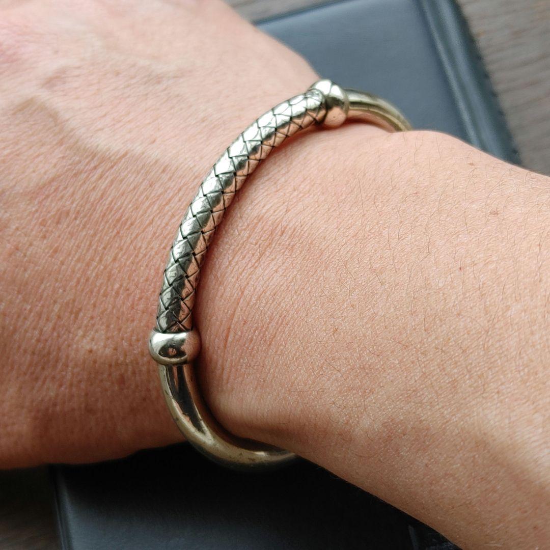 BOTTEGA VENETA ボッテガヴェネタ ブレスレット シルバー バングル