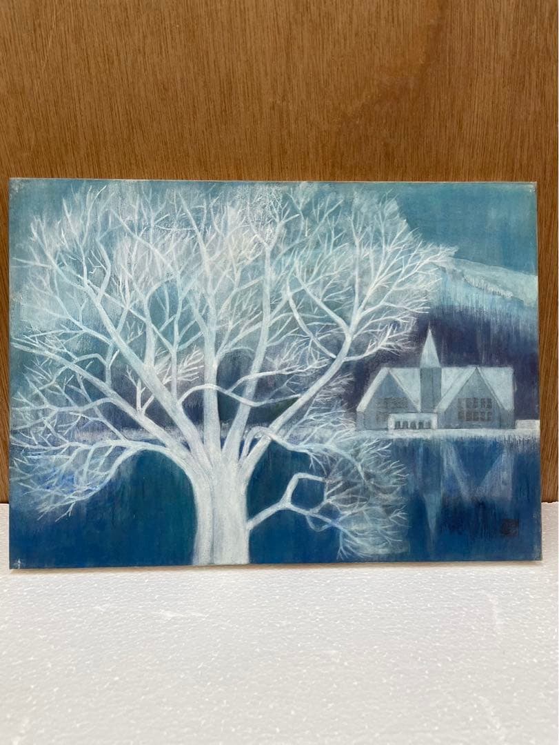 油絵 画家 ( 小宮 俊恵 ) タイトル  湖畔