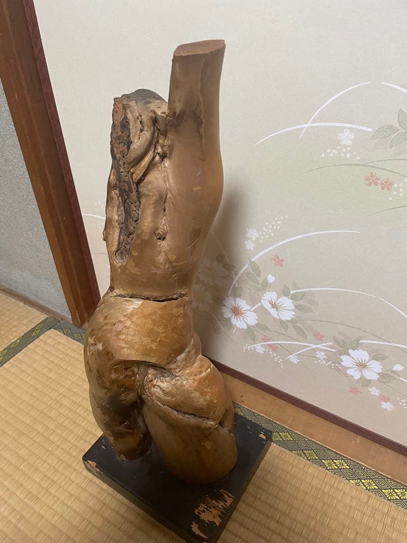女体の形をした流木