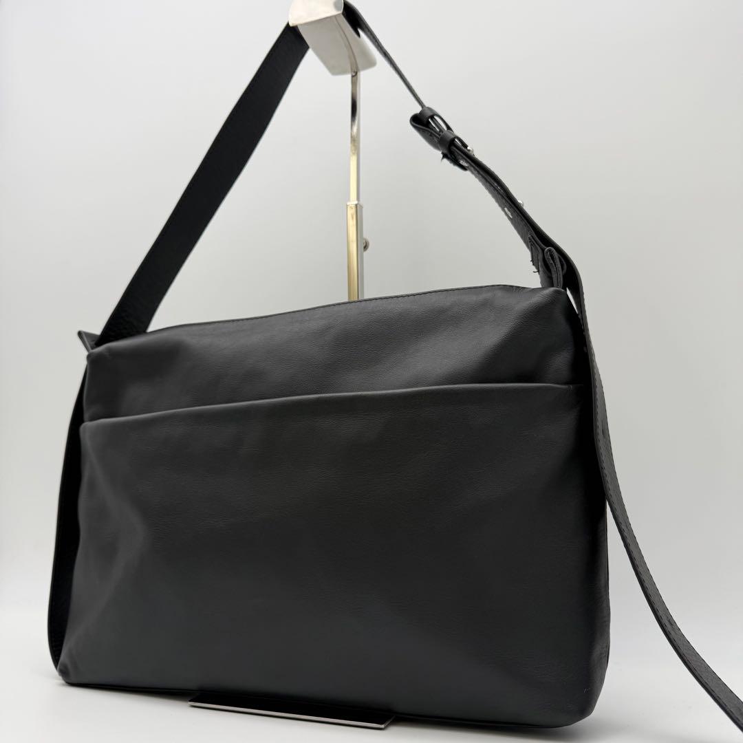 【極美品】ear PAPILLONNER 2WAYレザーショルダーバッグブラック