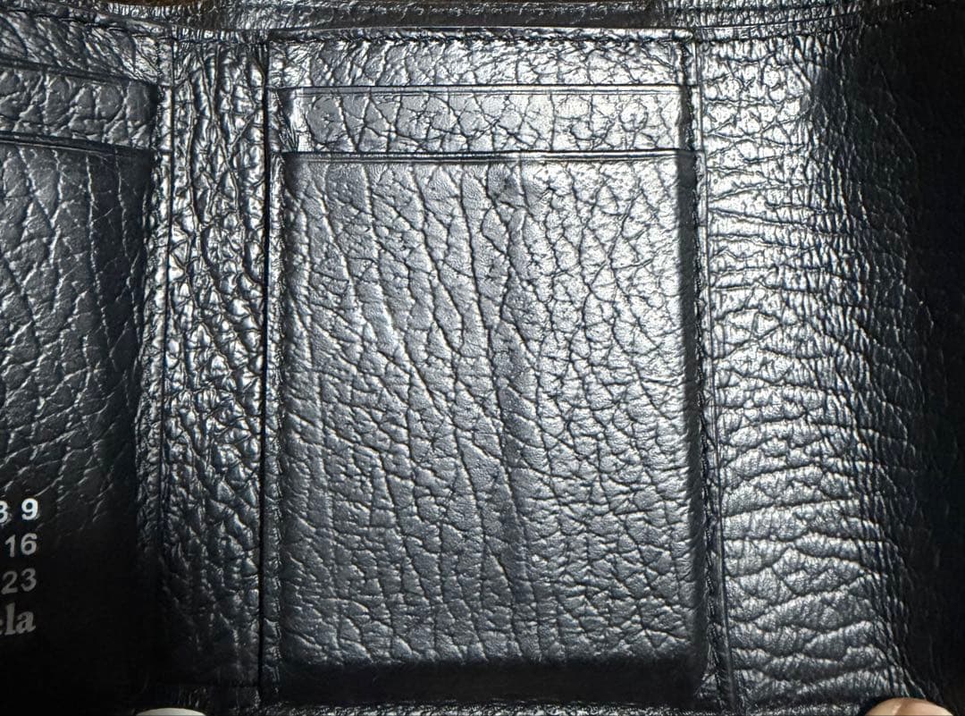 Maison Margiela ブラック 三つ折り財布