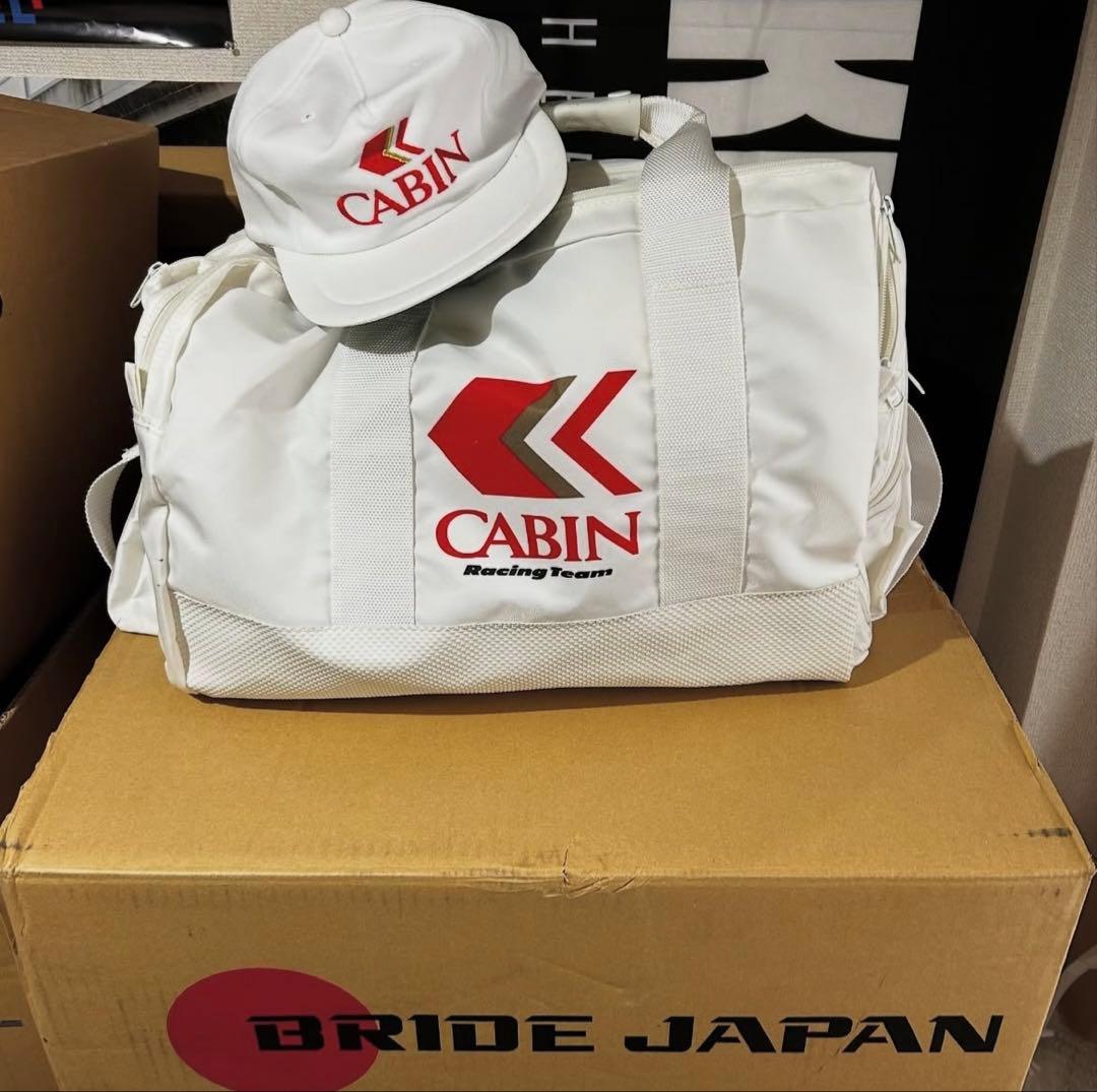 CABIN ホワイト ボストンバッグとキャップセット