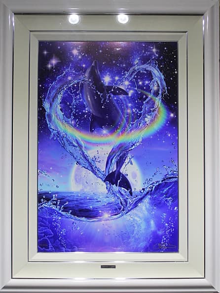 ラッセン【プレシャスラブ（L)】大版 手彩色 ラッセングラフ