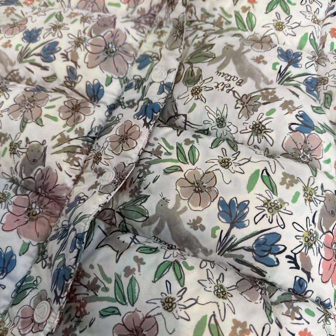 【美品】プチバトーPETIT BATEAU 花柄中綿コート 24m 86cm