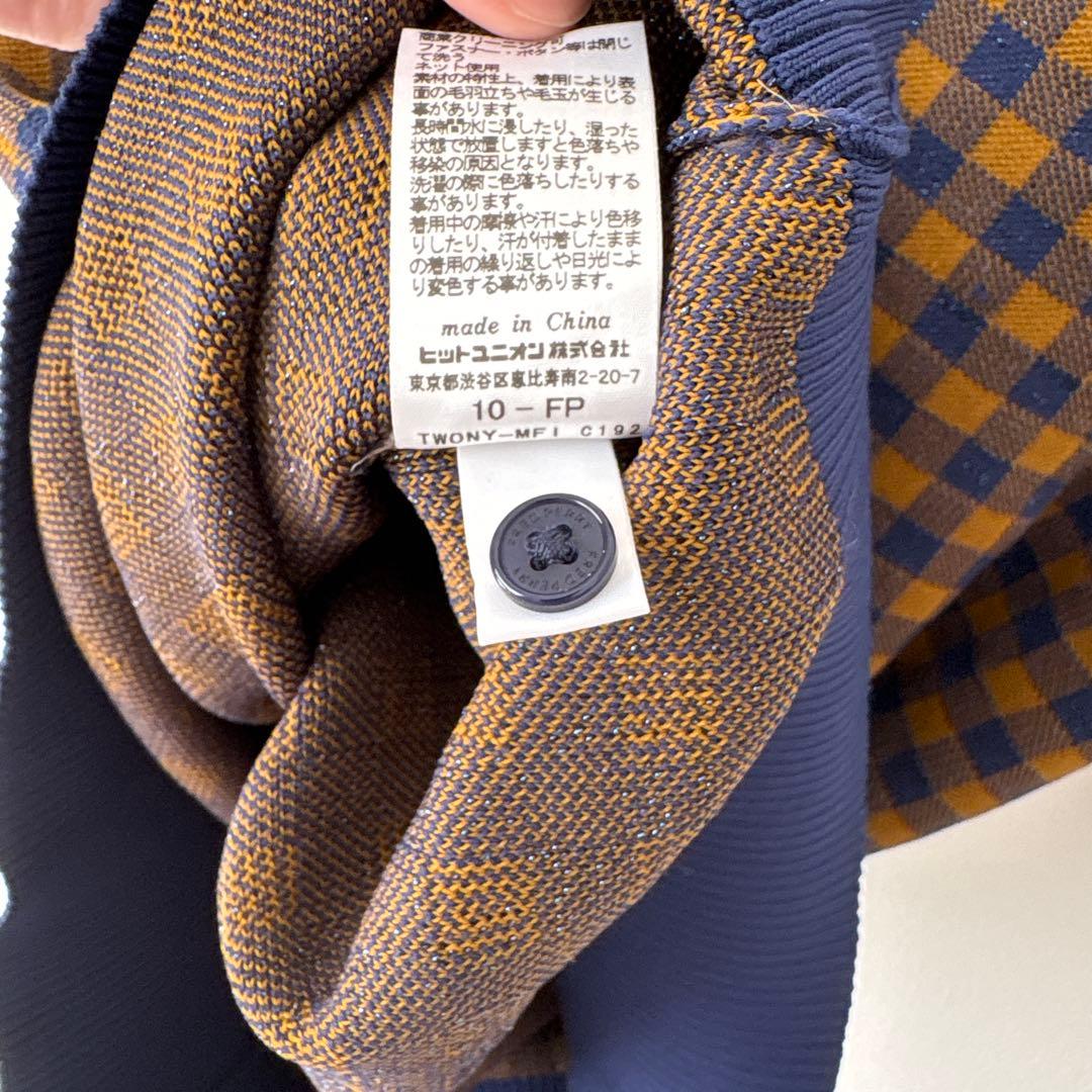 ハ*迎様 【希少】FRED PERRY 半袖　ニット　ポロシャツ チェック レデ