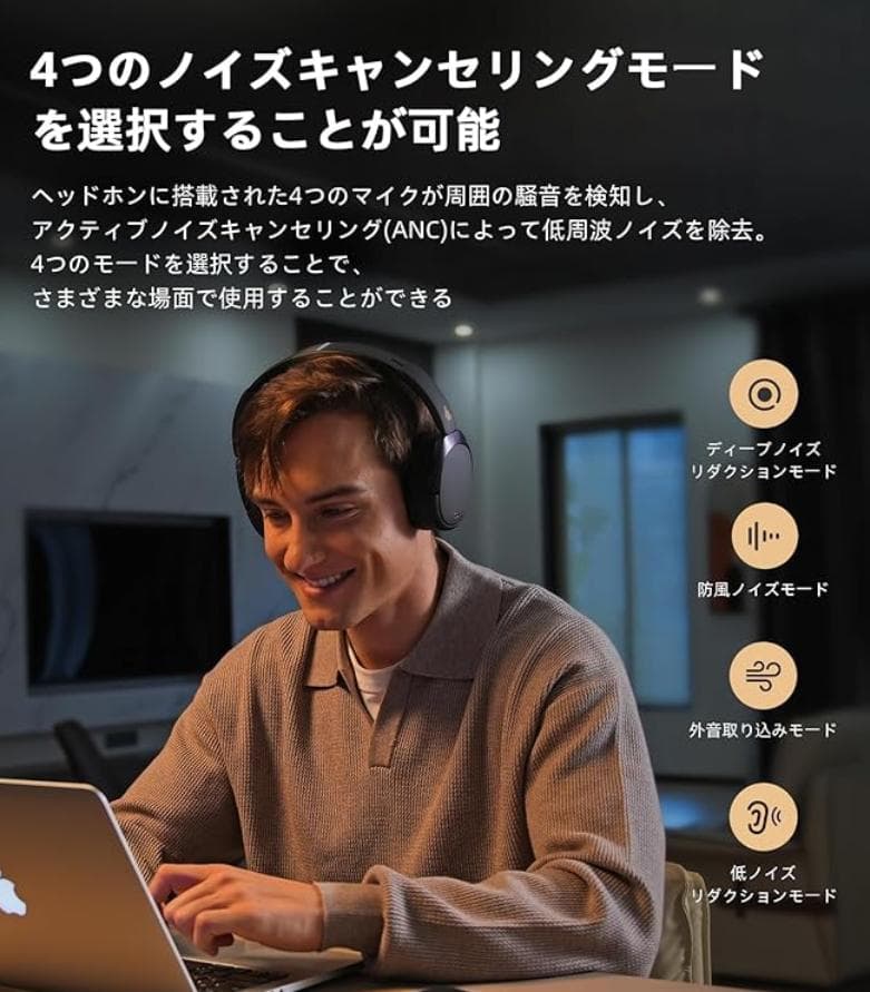 【新品・未開封】EDIFIER WH950NB ワイヤレスヘッドホン