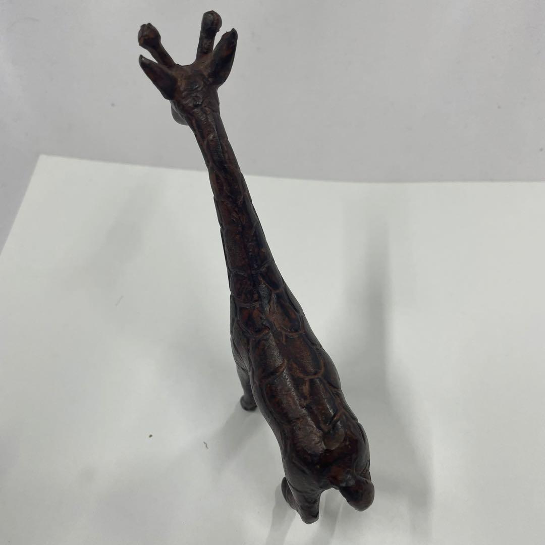 DN-A0713　真鍮　銅　きりん　置物　ビンテージ　アンティーク