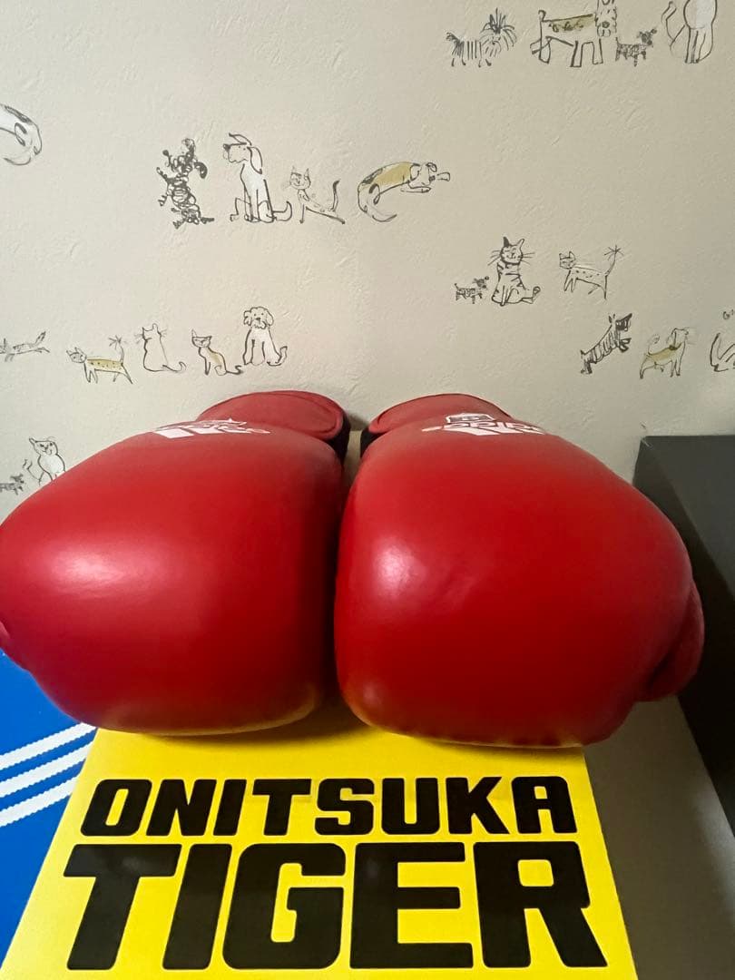 adidas ボクシンググローブ 赤　公認