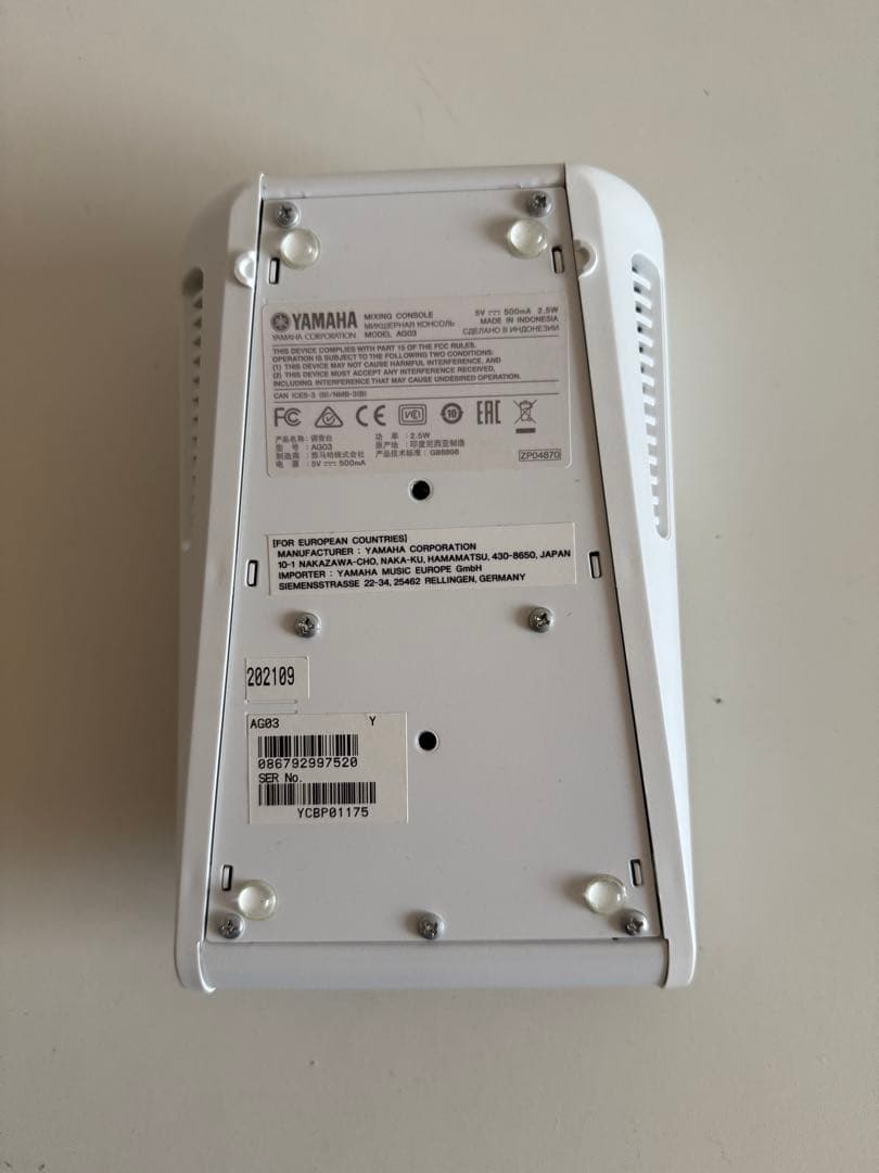 DTM・DAW Yamaha ag03