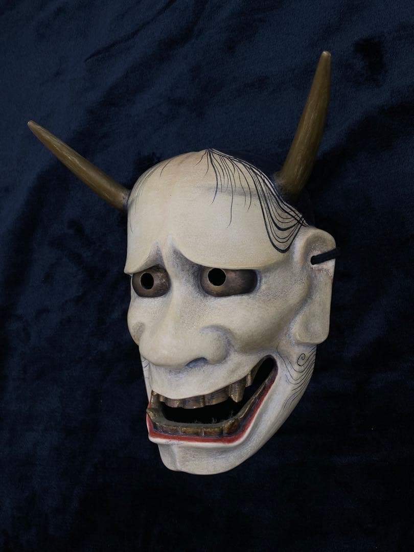 【希少】【美術品】【伝統芸能】能面　白般若 作者:辻高毅　先生