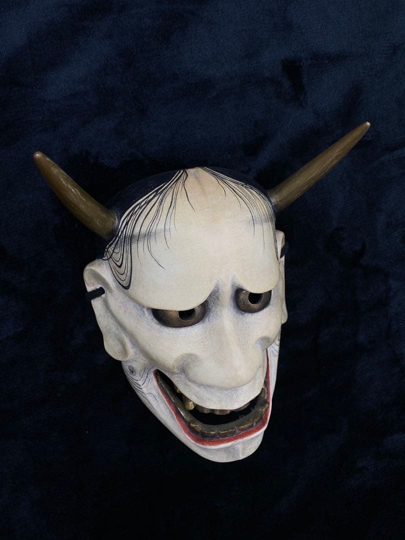 【希少】【美術品】【伝統芸能】能面　白般若 作者:辻高毅　先生