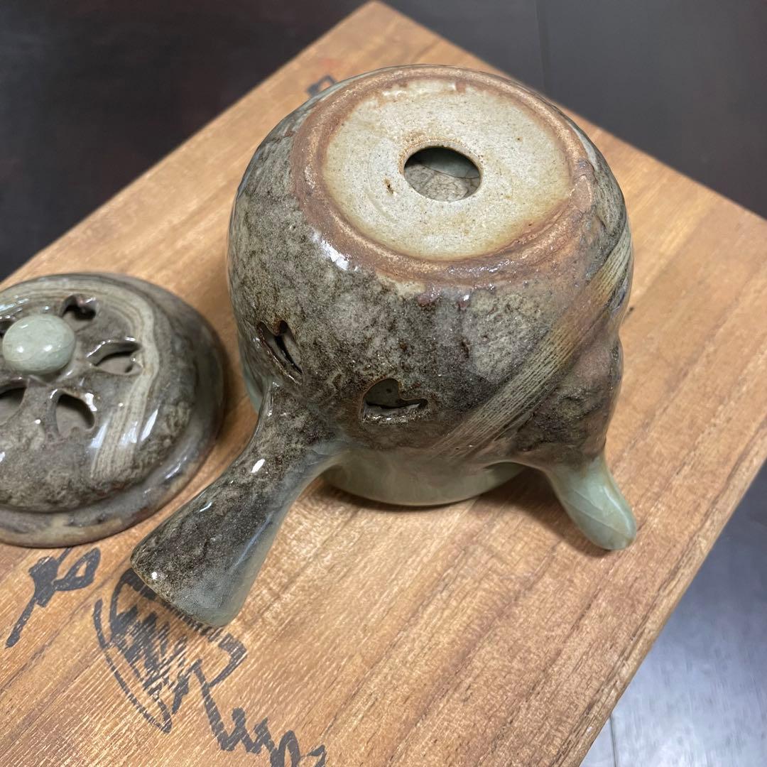 骨董☆二重焼☆茶器セット☆陶器☆急須☆湯呑み☆木箱付き☆明治〜昭和