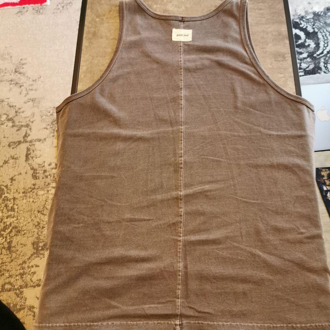 greatLAND オリジナル NOMAN タンクトップ ピグメントダイブラック