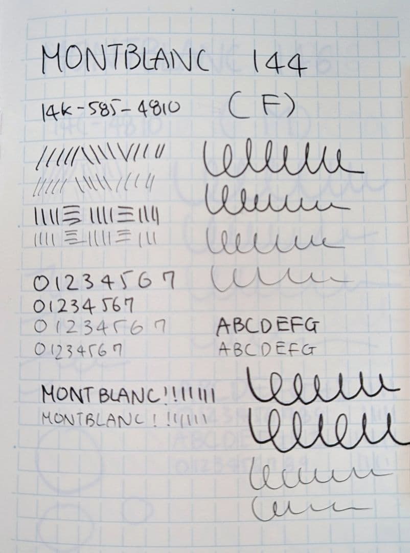 MONTBLANC 144 14K-585-4810 (F) モンブラン 万年筆
