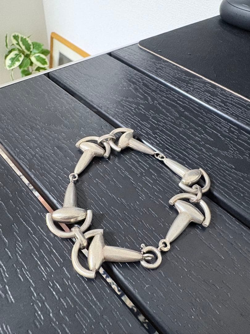 ヴィンテージ　ホースビット　ブレスレット　Silver 800