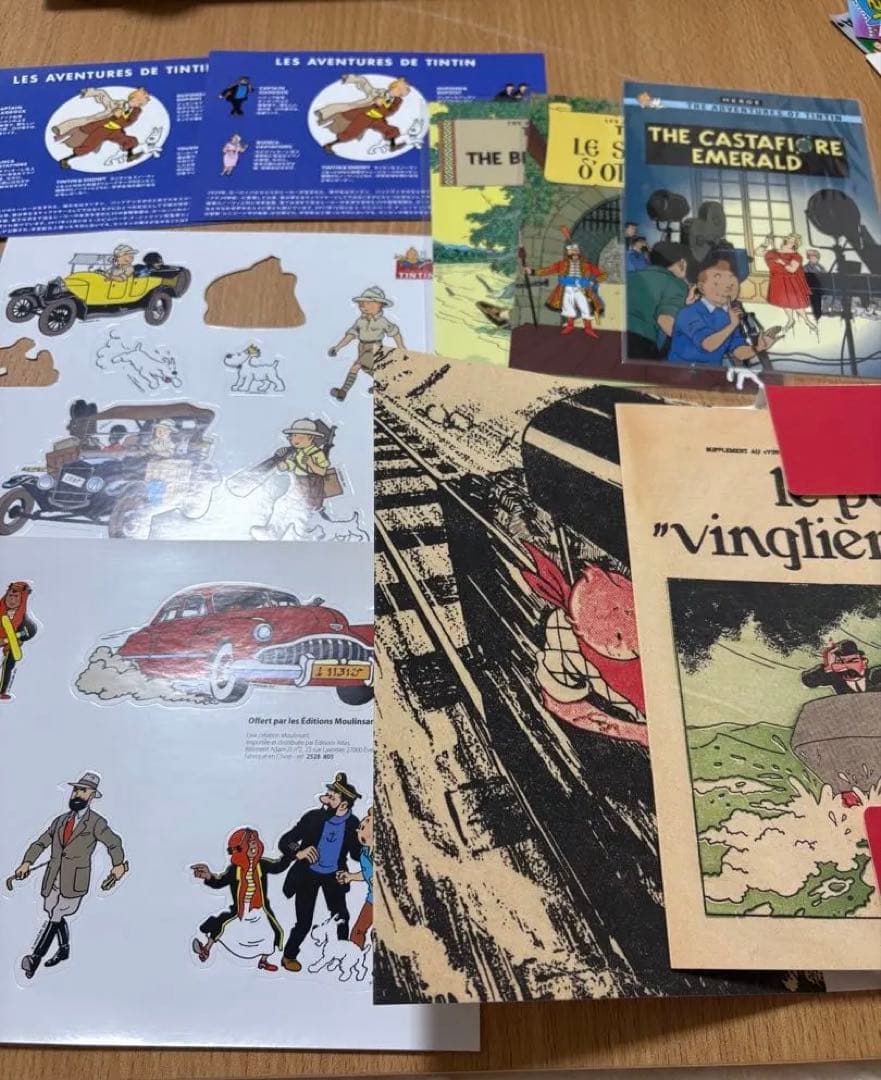 タンタンの冒険　シール　ポストカード