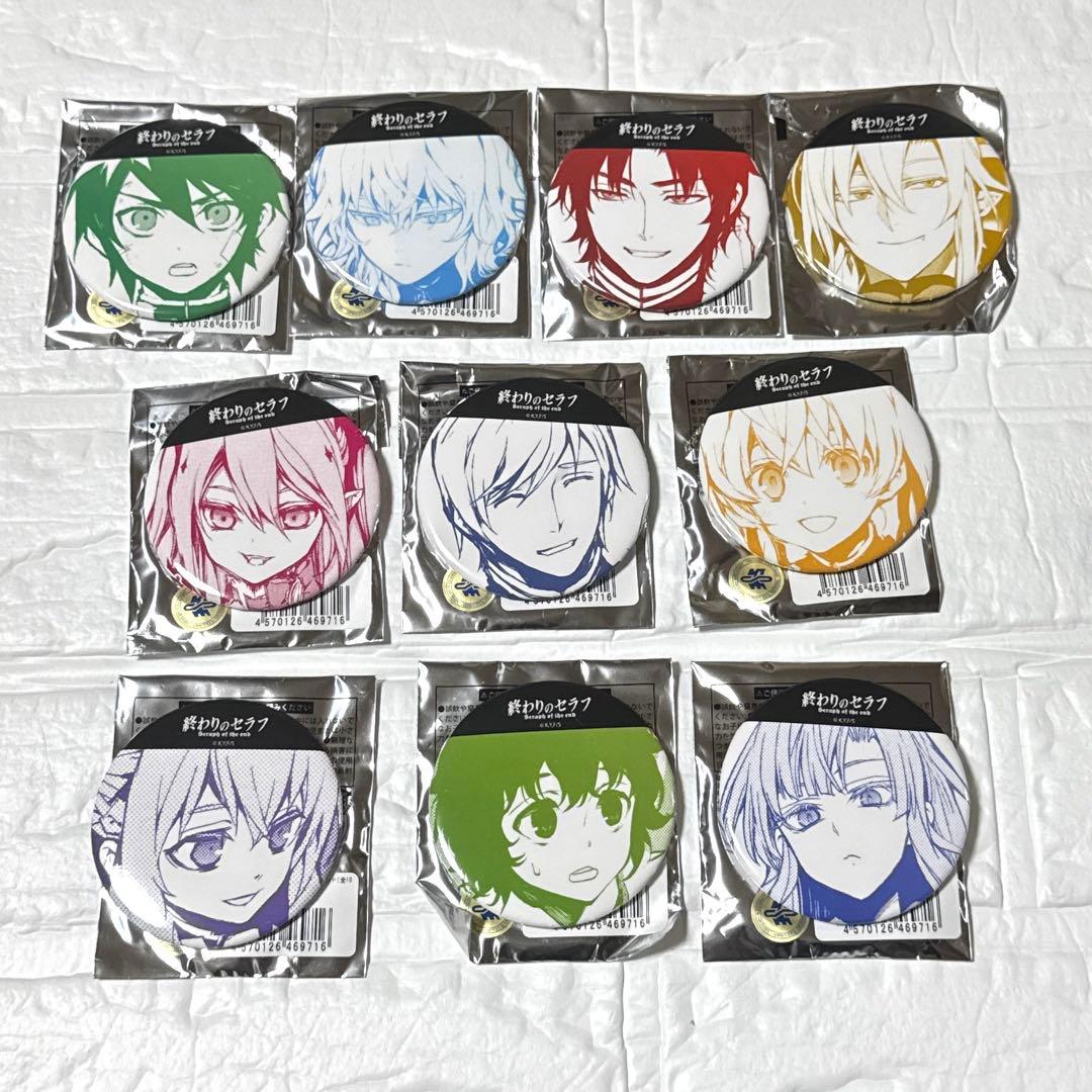 終わりのセラフ　グラフアート　公式　缶バッジ