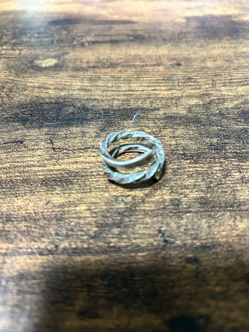 シルバー スネークリング 約17号